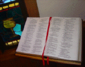The Bible in the Narthex at St. James